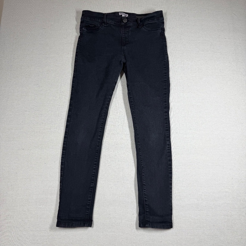 Juicy Couture Black Skinny Jeans Size 12 Stretch Denim Mid Rise Charcoal Wash - Picture 2 of 9